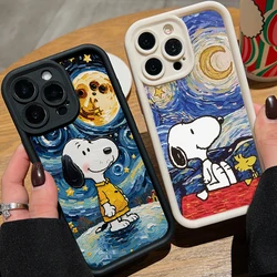 Vans Goghs Art S-Snoopys Phone Case for Samsung Galaxy A16 A06 A35 A55 A25 A05s A15 A54 A34 A24 A14 A05 4G 5G Soft TPU Cover