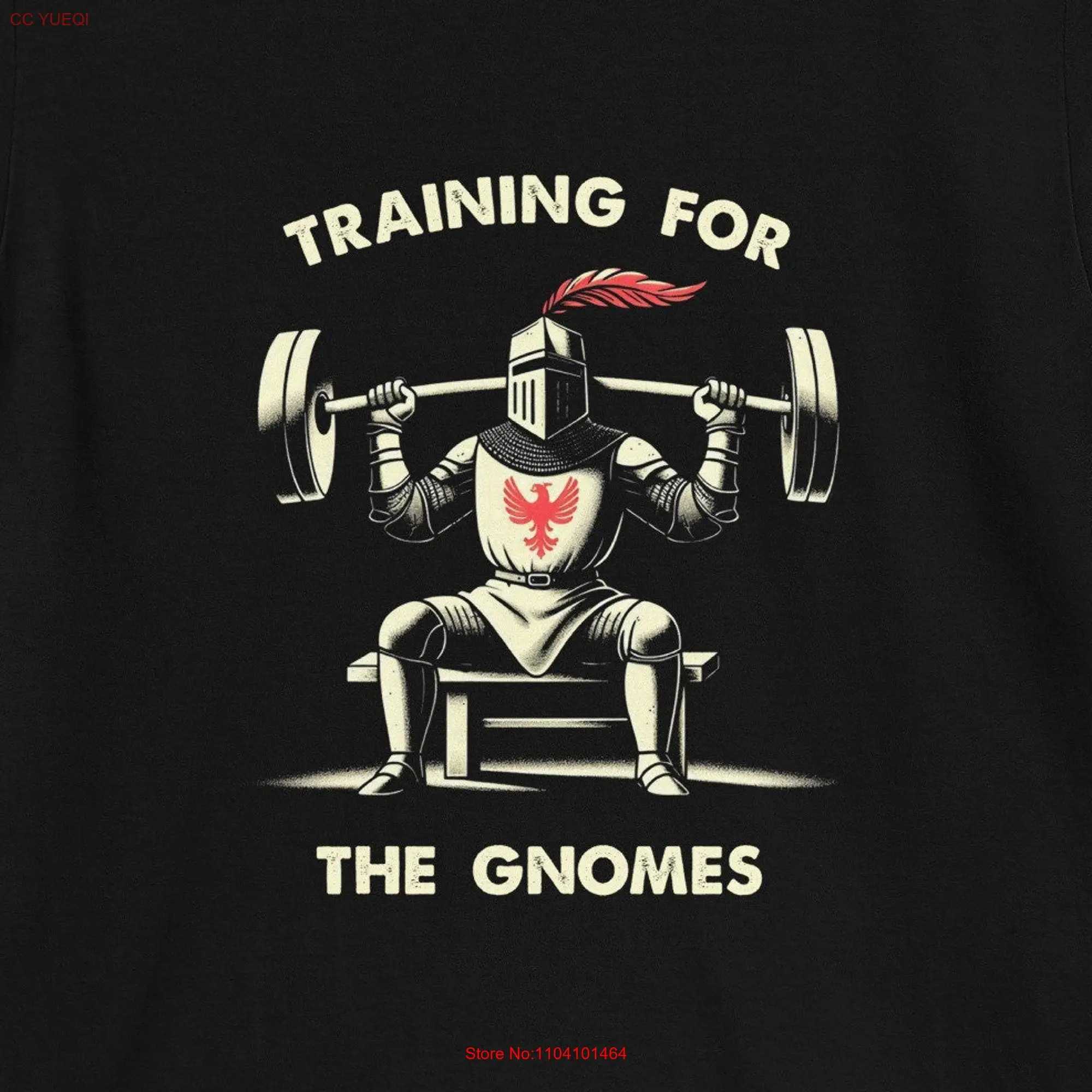 Parody Gnomes Vs Knights T Shirt Knight Lifting Crawly Gnome Meme s Wizard Battle Clothing long or short sleeves