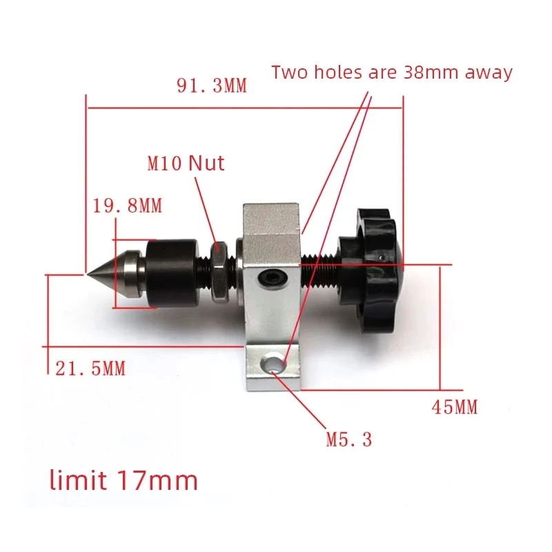 Mini Lathe Machine Center Head Center Revolving Live Accessories Woodwork DIY Accessories for Mini Lathe Beads Machine