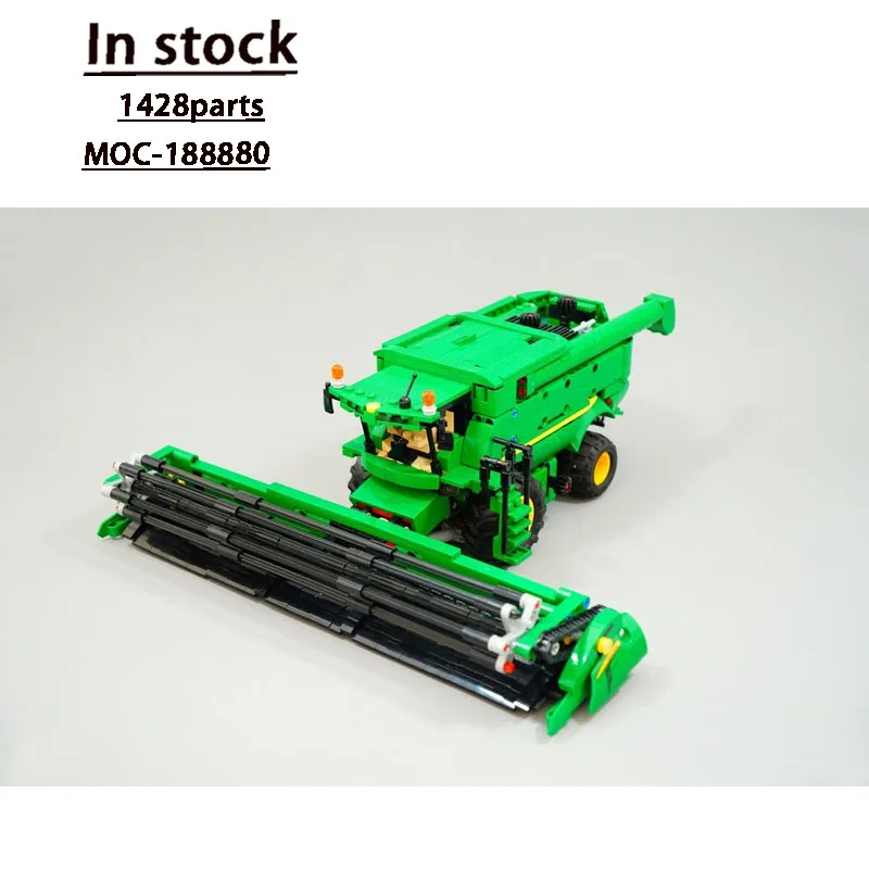 

MOC-188880 City Agricultural Harvester Building Block Model, 1428 Parts, Creative Birthday Gift Toy for Boys and Children