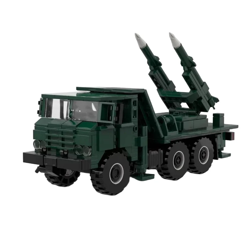 HQ-61A Air Defense Missile System Model MOC Building Bricks War Equipment Modular Technology Gifts Holiday Assemble Children Toy