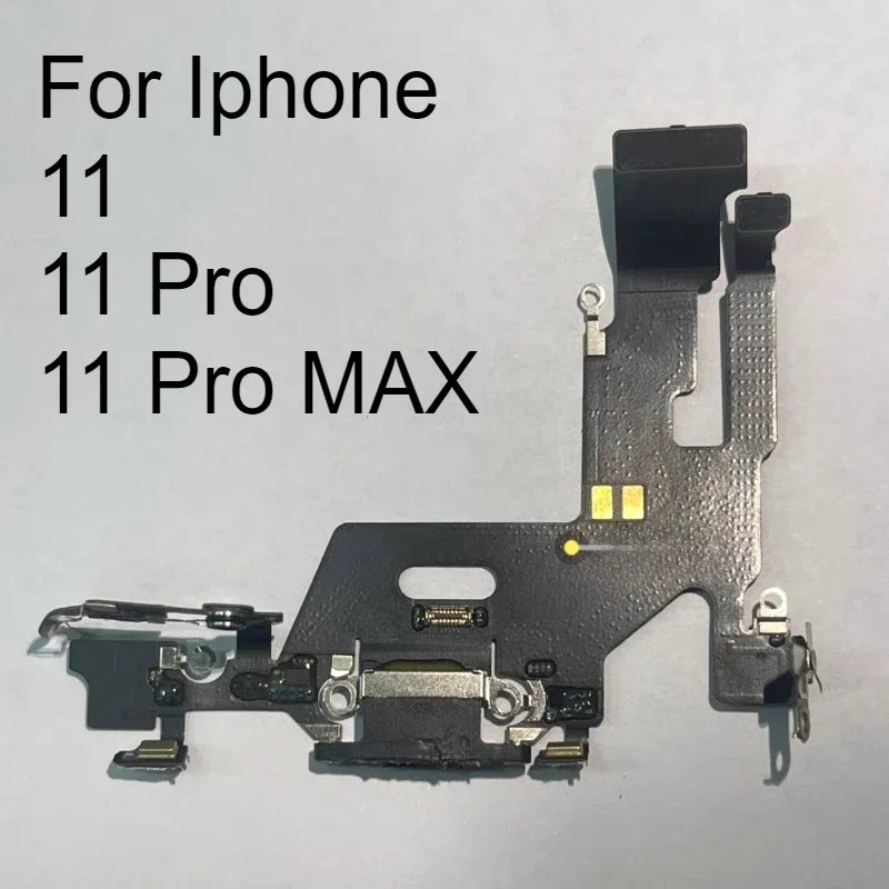 Charging Port Flex Cable For iPhone 11 PRO MAX USB Charger Dock Connector With Microphone Ribbon Repair