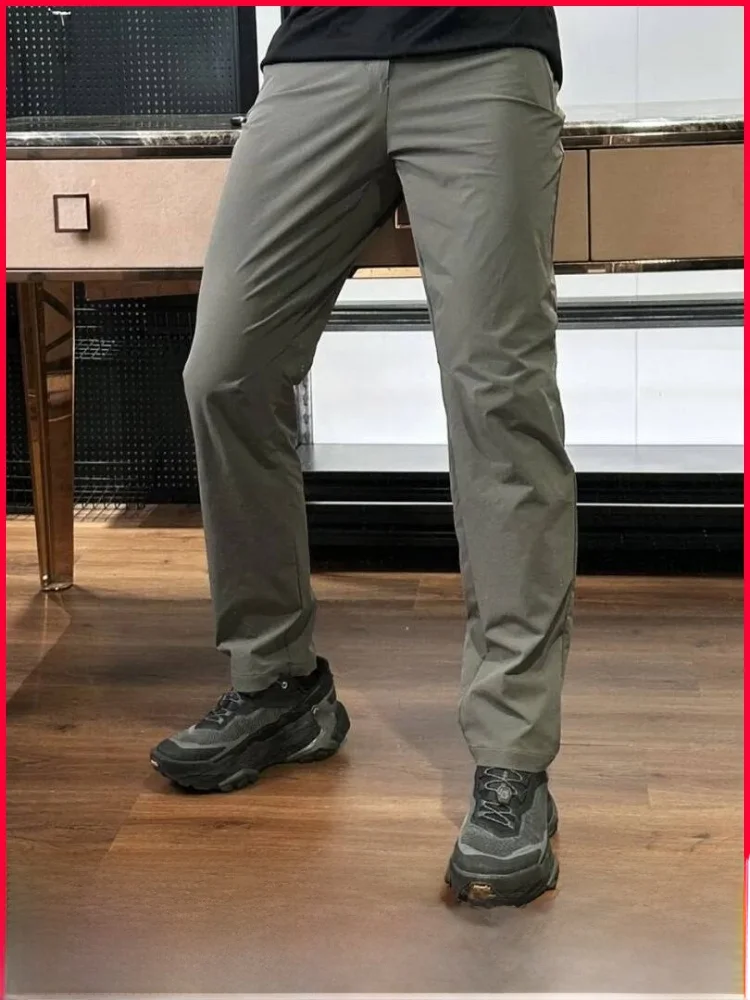 

Quick Dry Breathable Outdoor Men's Casual Pants Spring Autumn Straight Leg Elastic Sports Function Fashion Urban Style