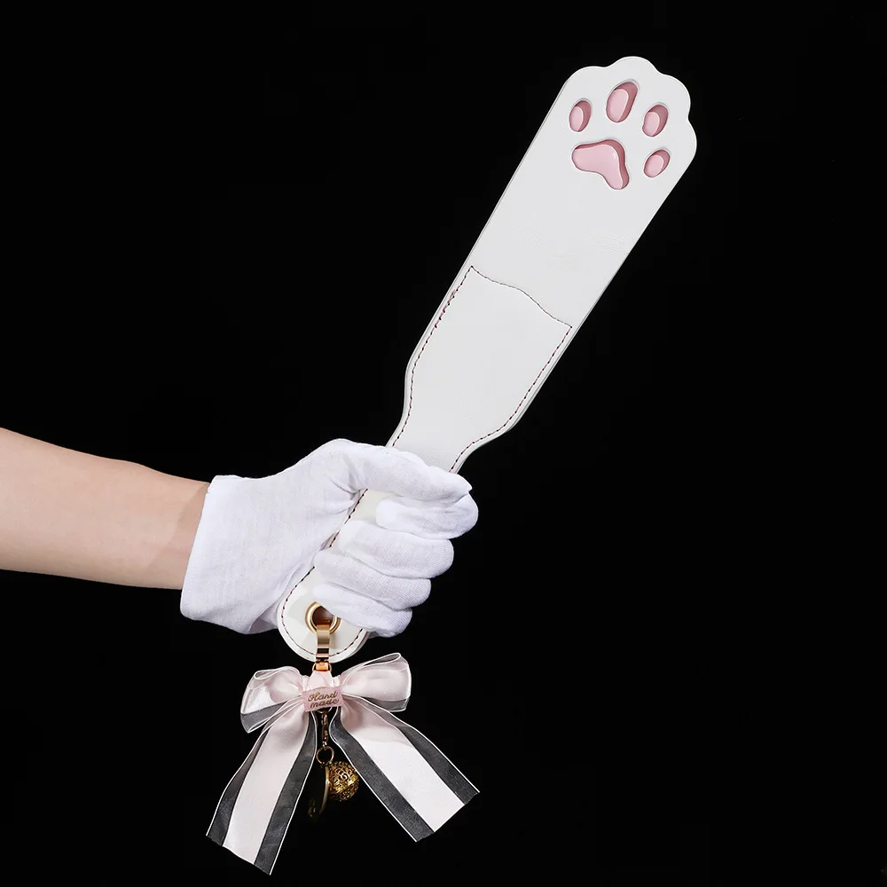 32CM PU Leather Cat's paw Horse Whip Flogger Riding Leather Spank Paddle Equestrian Training Horse