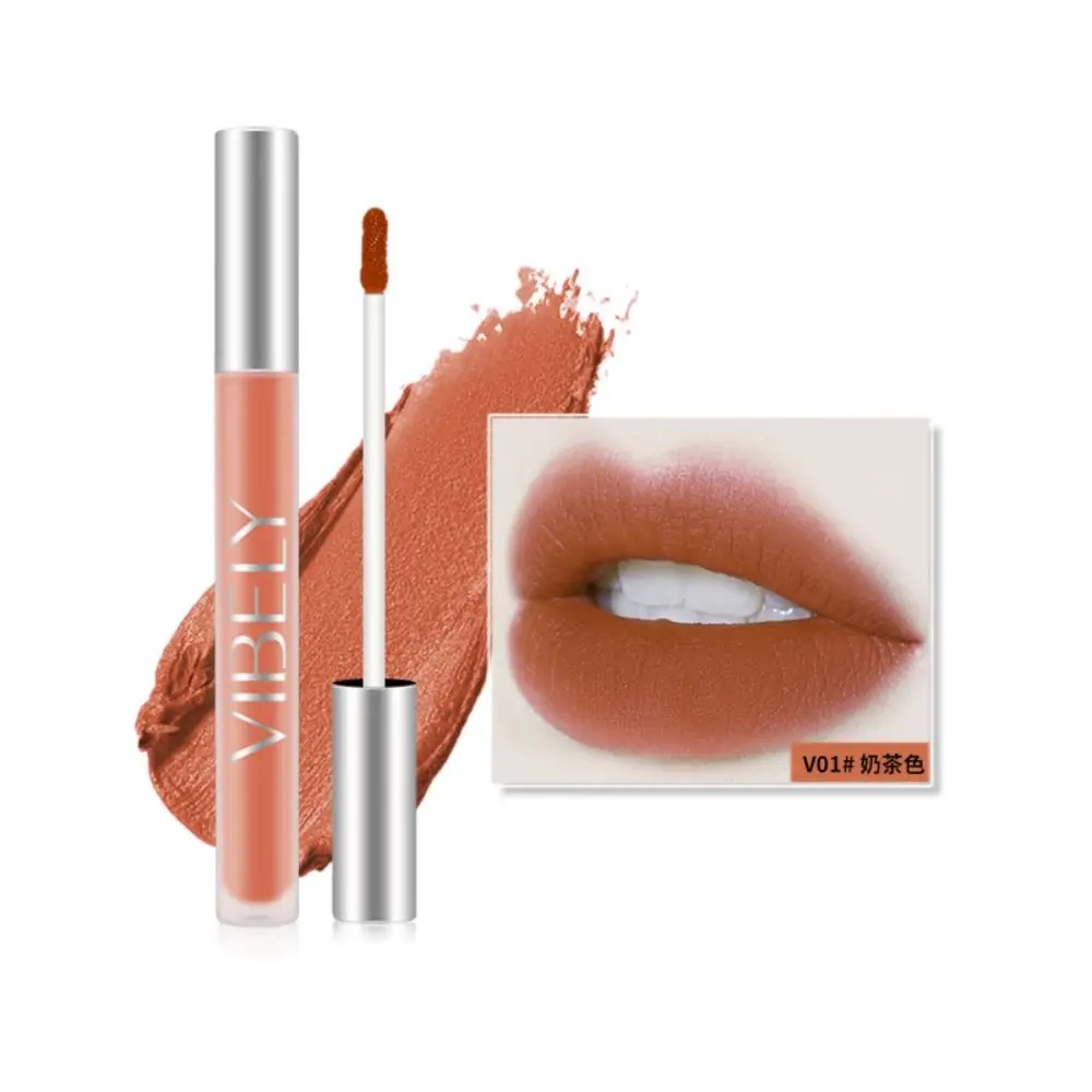 Lang anhaltende Lippen glasur tragbare Rose nackt glatten Lip gloss natürliche Antihaft-Tasse Lippen schlamm Frauen