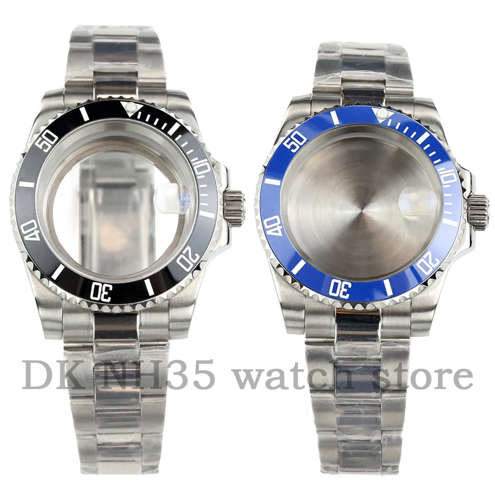 

NH35 40mm Watch Case Fit SUB NH34 NH35 NH36 Movement 28.5mm Dial Stainless Steel Waterproof Oyster Strap Yacht-Master Case