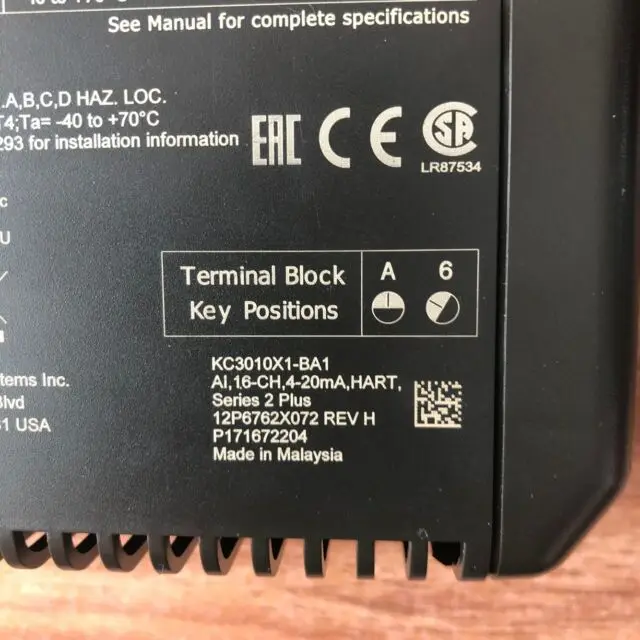 Module de processeur Emerson DeltaV KC3010X1-BA1 12P6762X062 STOCK