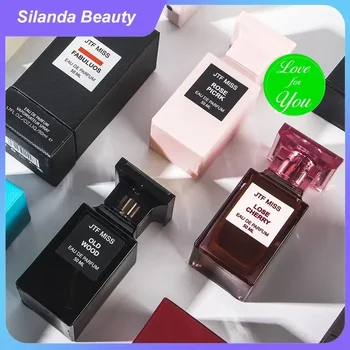 Marca De lujo JTF 50ml Eau De Parfum Spray para hombres aroma fresco energético afrutado Floral tonos Woody Perfume De larga duración para mujeres