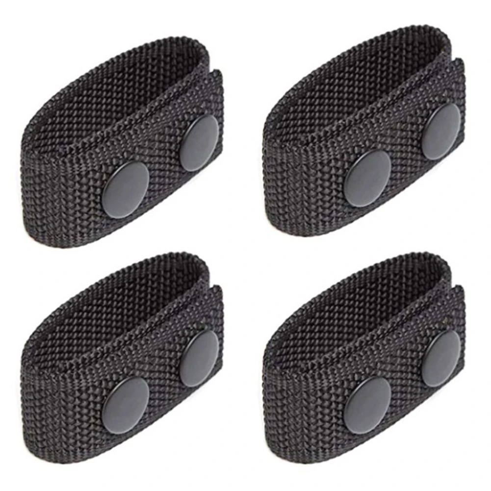 4Pcs Nylon Belt Keeper Buckles Adjustable Snap Fastener For 2 To 2.25 Inch Security Duty Belt Heavy Tool Holder