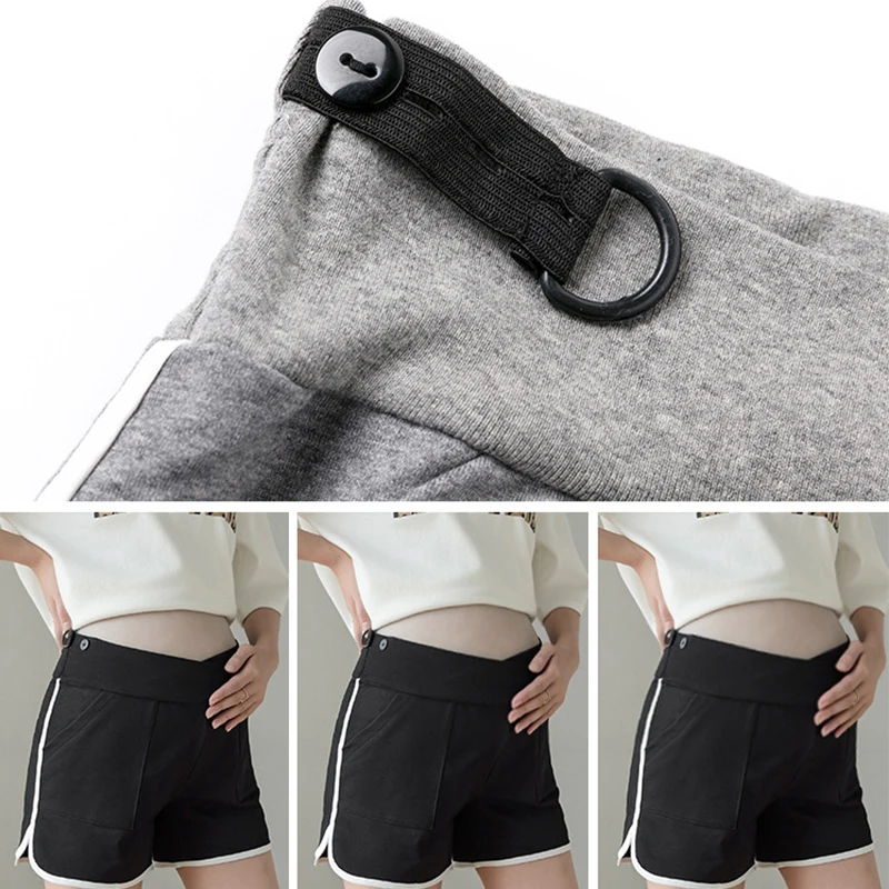 Pantalones cortos deportivos de seguridad para mujer, Shorts elásticos de cintura alta, holgados, con bolsillo para el embarazo, para playa, Verano