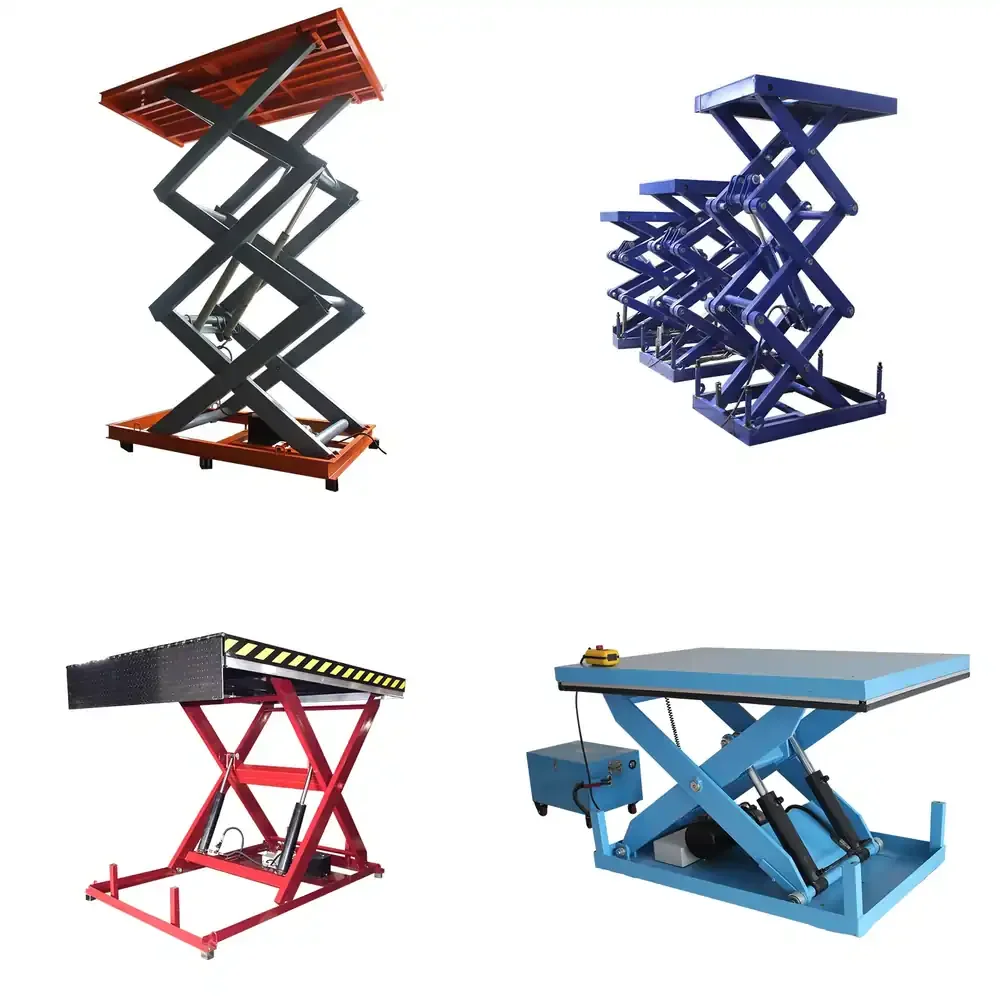 

UNW Mini Scissor Lift Table Platform 2m 4m Elevated Work Platform with Electric Hydraulic Lifter