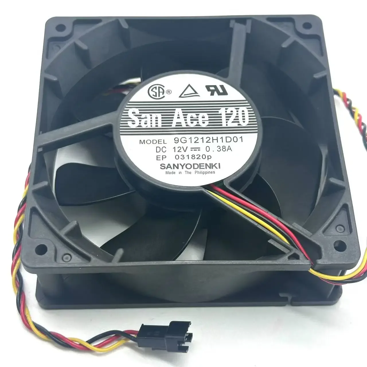 sanyo-denki-9g1212h1d01-dc-12v-038a-120x120x38mm-3線式サーバー冷却ファン