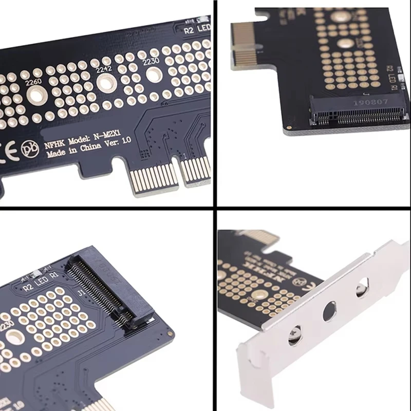 AC17-M.2 NVME SSD a Pcie 4,0 tarjeta adaptadora 64Gbps M-Key Pcie4.0 para PC de escritorio PCI-E GEN4