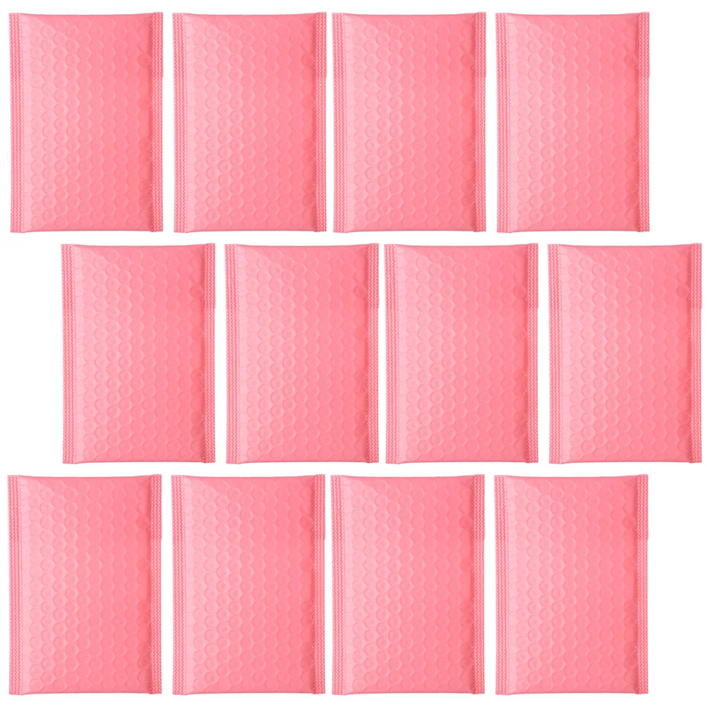 100 قطعة أكياس تغليف الهدايا فقاعة البريدية للشركات الصغيرة المغلفات المبطنة لوازم الشحن الذاتي ختم الوردي البريدية ل #2