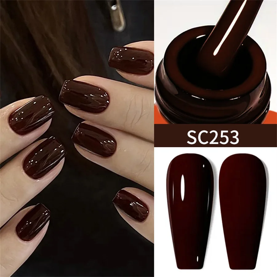 7ml 20Colour Gel Nail Polish White black Red Brown Orange Blue Green Nail Art Soak UV/LED for Home Salon Nail Art