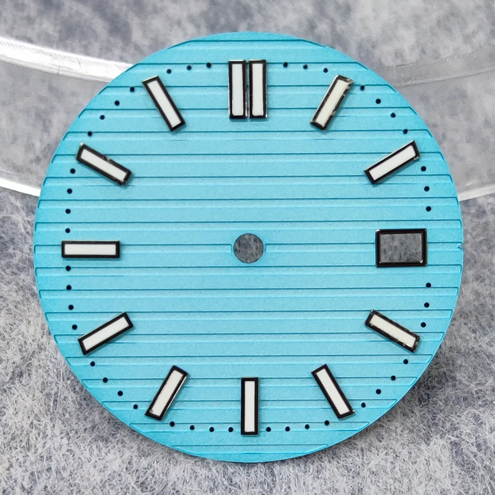 NH35 نوتيلوس الطلب جودة عالية شعار مخصص NH35 اكسسوارات الأخضر مضيئة ساعة إصلاح لحركات NH35 NH36 #4