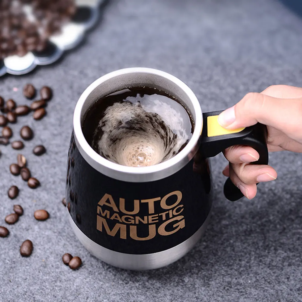 New Automatic Self Stirring Magnetic Mug Stainless Steel Coffee Milk Mixing Cup Creative Blender Smart Mixer Thermal Cups