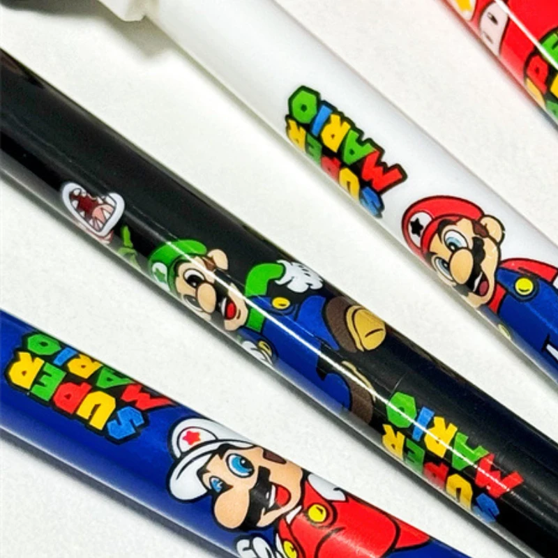 Super Mario Bros Mechanical Pencil Anime 0.5mm Press Automatic Mechanical Pencil School Office Supplies Student Stationery Gift