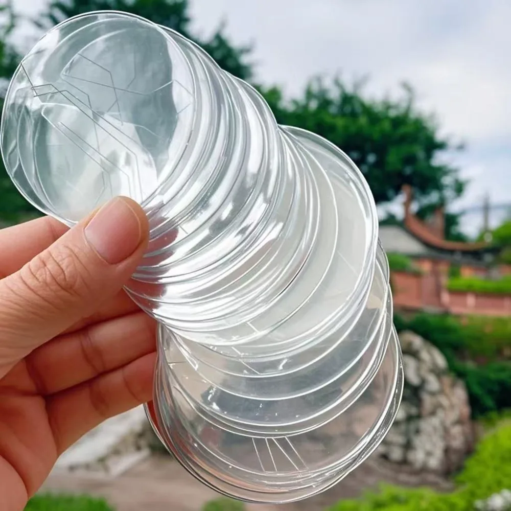 30PCS Transparent PVC Badge Protector Case 63/70/83mm Dustproof Anime Badge Sleeve Pin High-Protection Badge Display Cover