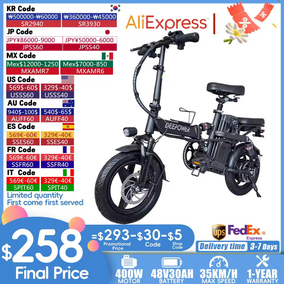 Ebike 400W 48V 30AH 성인 지방 타이어 전기 자전거 접이식 전기 자전거 도시 통근 전기 자전거 도시 Ebike