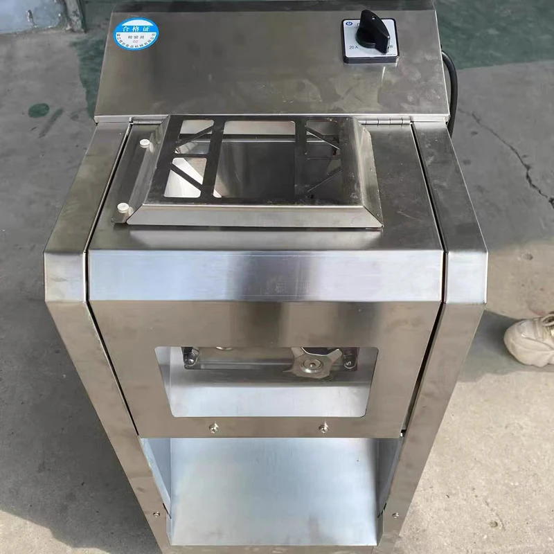 

Stainless Steel 400kg/h Meat Slicer Electric 110V 220V 2.5-20mm Meat Cutter Commercial Meat Cutting Machine