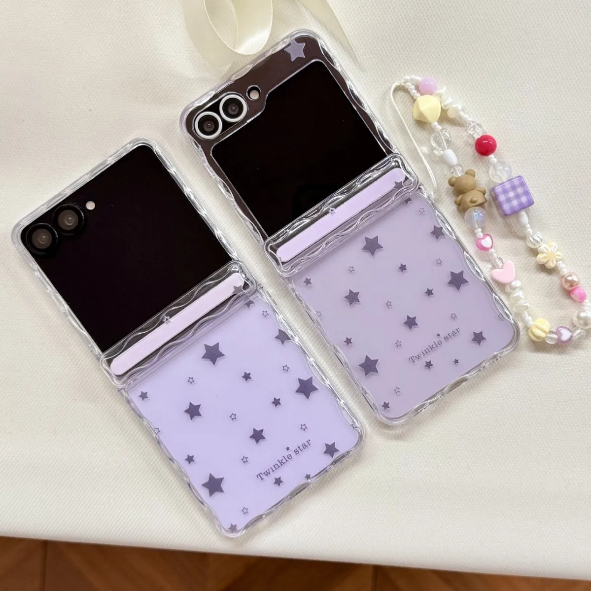 

Wave Purple Star for Samsung Galaxy Z Flip 7 6 5 Protective Back Cover for ZFlip5 ZFlip6 ZFlip7 Case Shell