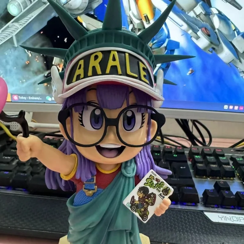 Anime Dr. Slump Figure Arale Cos Statue Of Liberty Figures Cute Pvc Statue Model Doll Collection Desk Decoration Kids Toy Gifts