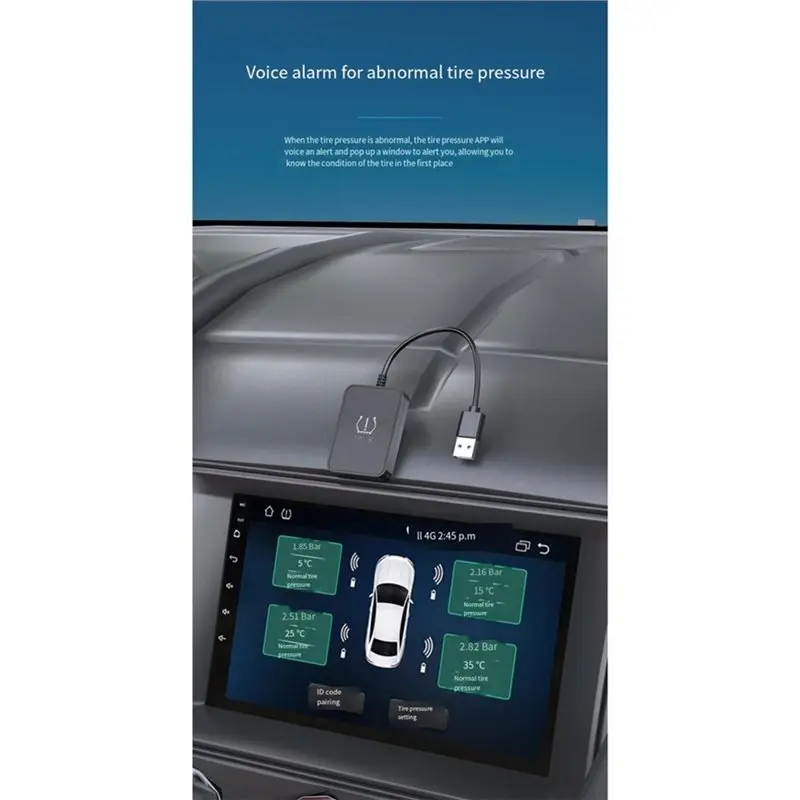 【Price Drop !!】 For Car Radio Installation TPMS Tire Pressure Monitoring System Display System Waterproofing