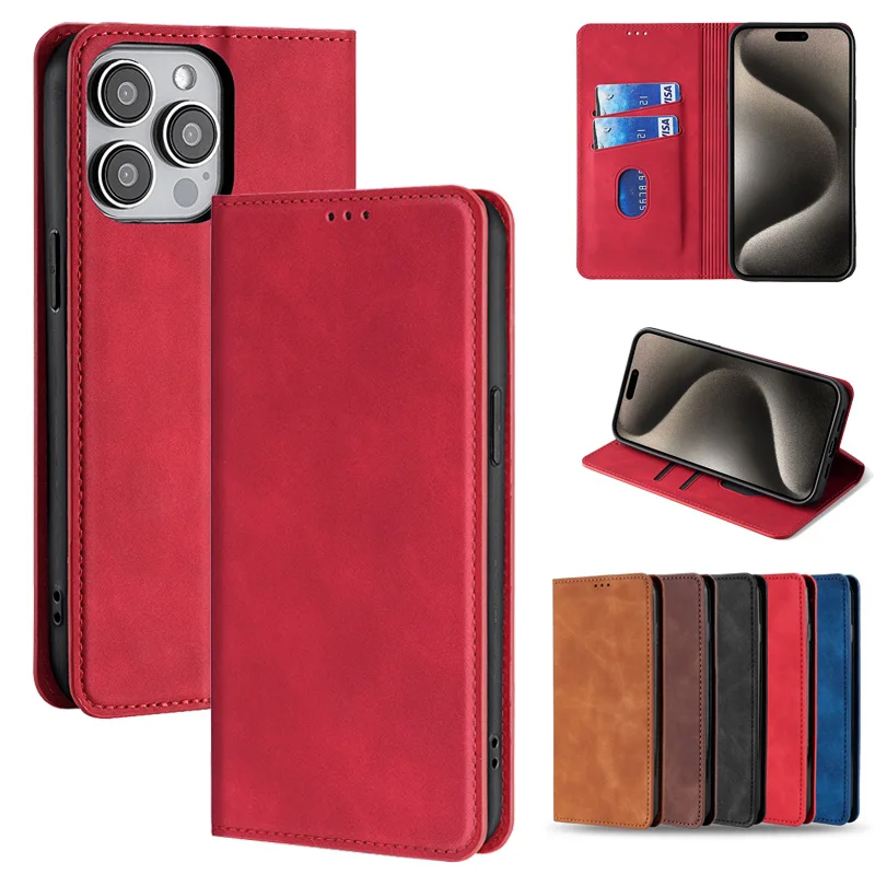 Plain Leather Case For Vivo Y30G Y30i Y31 2021 Y31S Stander Y32 Y33T 2021 Y33S Y35T Y35M Y36 Y50T Y51S 2020 Y51A Y51S Plus 4G 5G