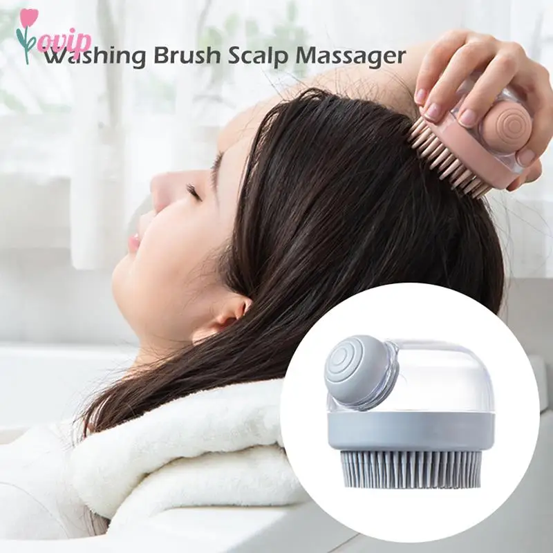 

Shampoo Brush Head Massage Brush Head Scratching Artifact Ladies Scalp Shampoo Comb Silicone Shampoo Comb