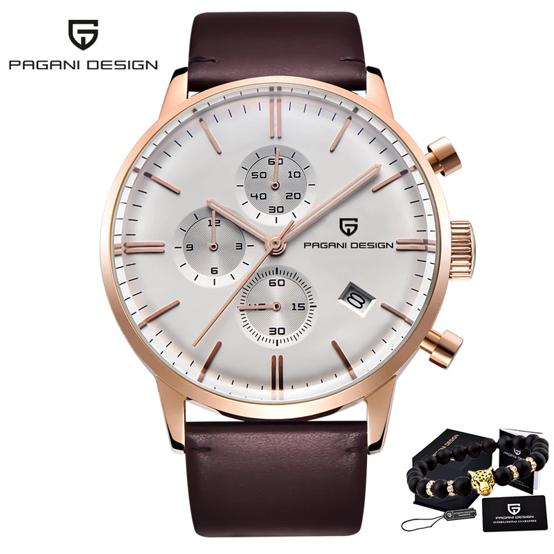 Men's Multi-Functional Quartz Watch with Sapphire Glass