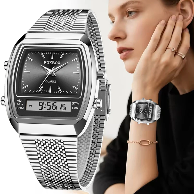 LIGE Fashion Elegant Women Watch Versatile Square Dial Quartz Watches Luxury Ladies Gifts Wristwatches Reloj Mujer Montre Femme