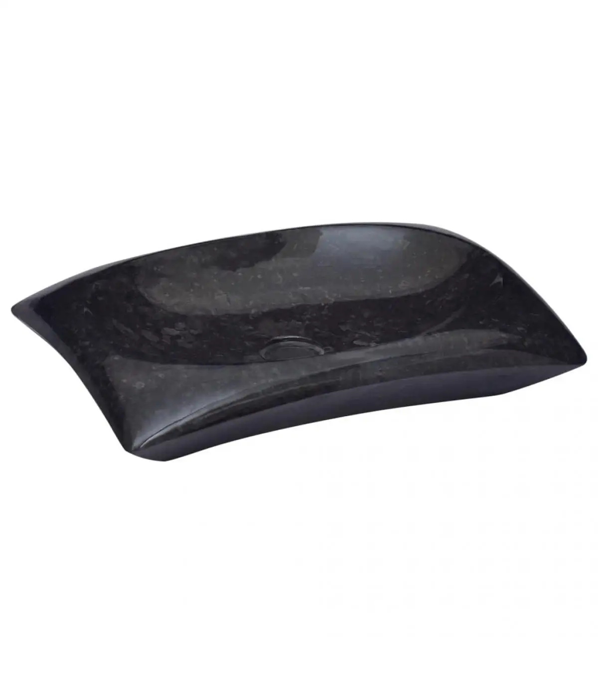 Washbasins basin black marble 50x35x10 cm