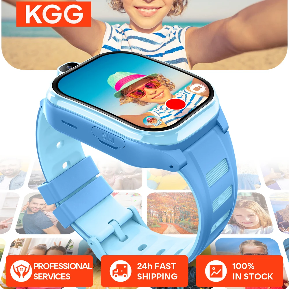 

4G Smart Watch Kids GPS WIFI Video Call Child Smartwatch Monitor Tracker Location Phone Watch Boys Girls 2GB+16GB APP Download