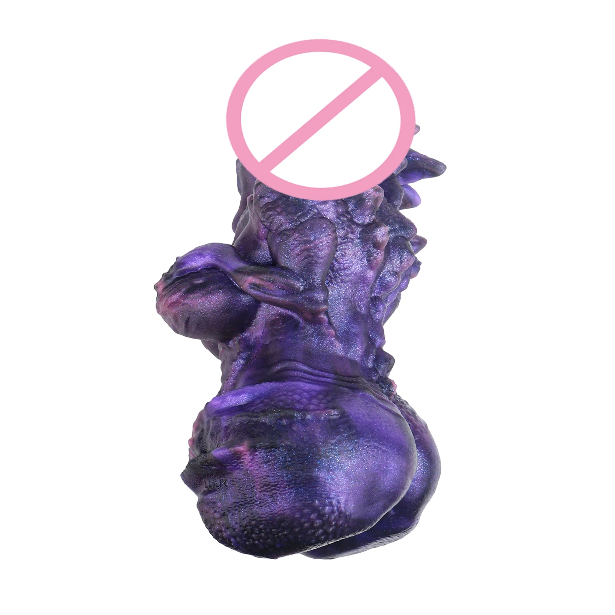 SHAZ Purple Evil Dragon Masturbator, Silicone Pocket Pussy Stroker, Tight Dual Channel Onahole, Sex Toy for Men Penis Training view 3