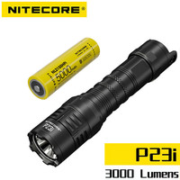 NITECORE P23i Flashlight LED 3000Lumens Tactical USB-C Rechargeable Self Defense Law Enforcement Search With 5000mAh Battery