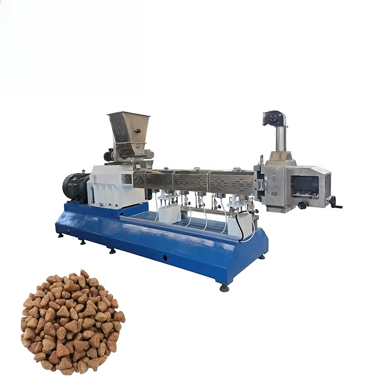 Linia do produkcji karmy dla zwierząt (psów i kotów) o wydajności 150 - 2000 kg/godz.