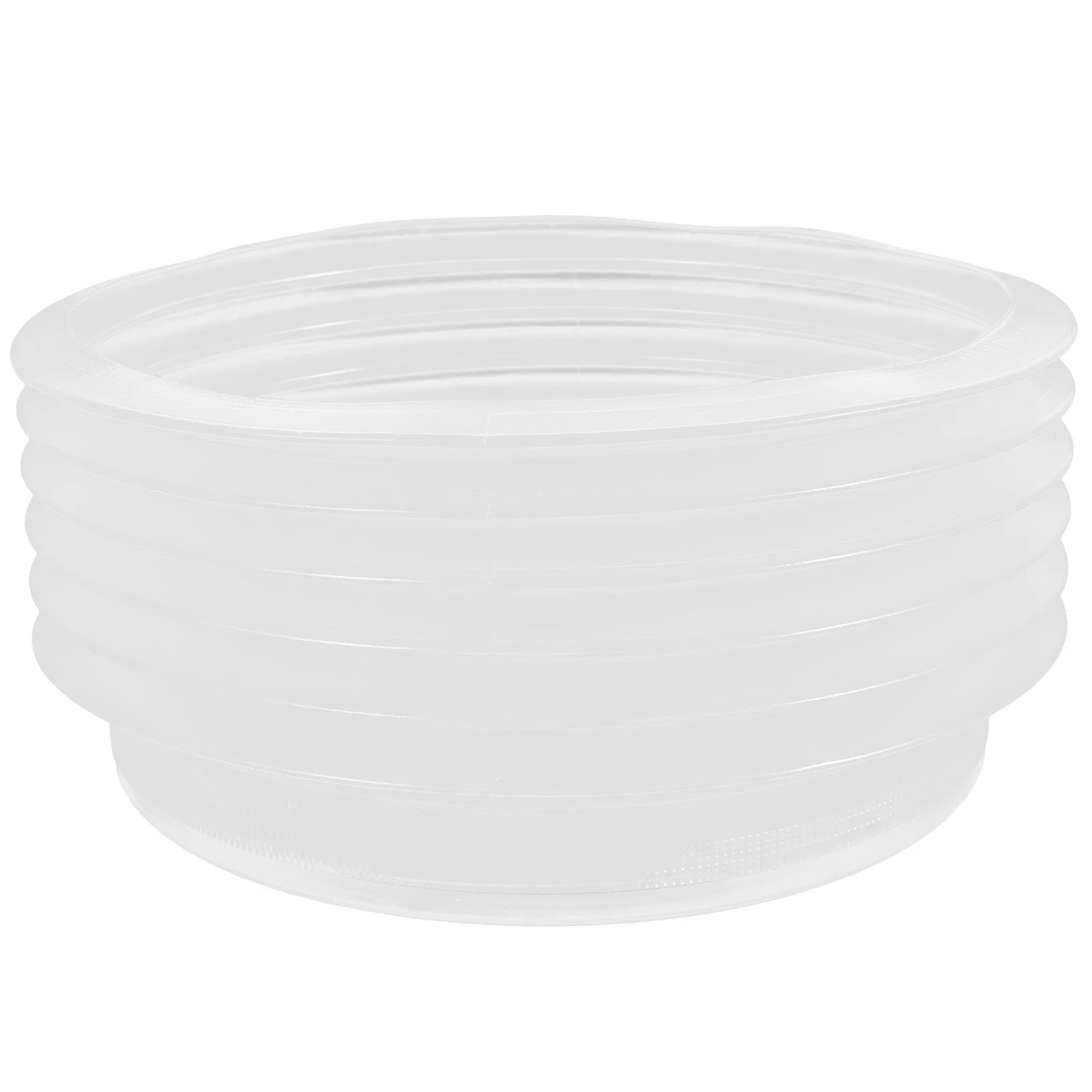 

Drill Dust Collector 125Mm Hole Saw Dust Bowl Transparent Bottom Dirtproof Reusable For Recessed Lights Installation Easy