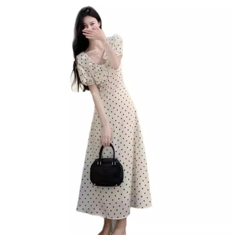 Vestidos de manga curta feminino petite outono tweed houndstooth faixas dupla face painéis em camadas meio aberto abotoado contrastante