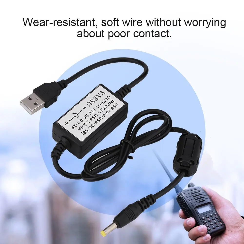 Yunaesu用USB充電ケーブル,バッテリー充電器VX-5R/VX-6R/VX-7R/VX-8R