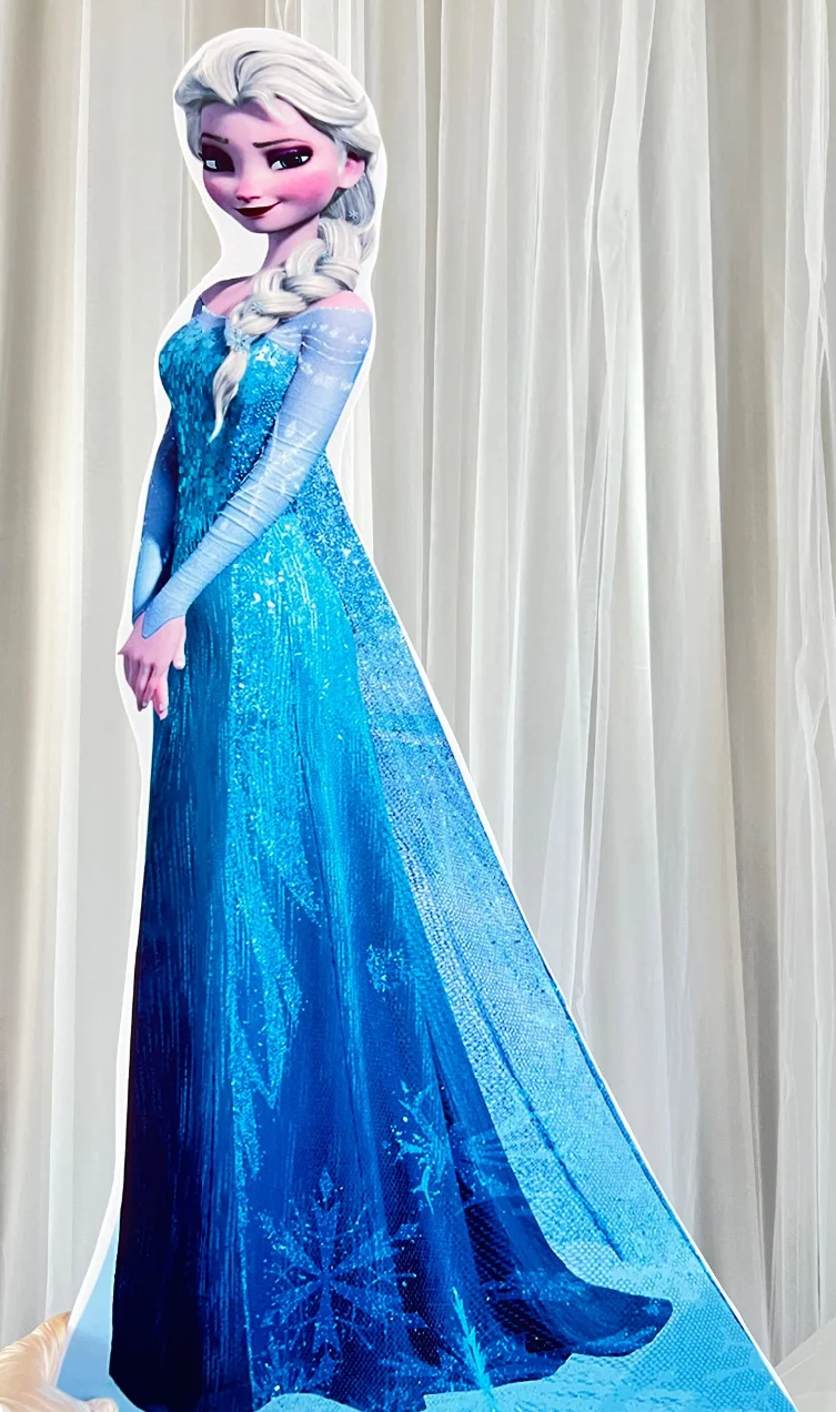 Recortes de princesa de Disney, decoración grande de Cenicienta, decoración de fiesta de cumpleaños, utilería de pie, Baby Shower, tablero de espuma KT, telón de fondo