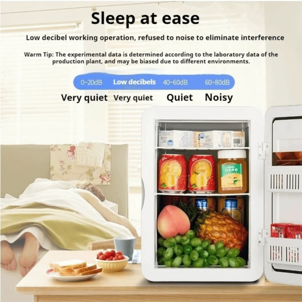 8L Mini Fridge Household Digital Display Temperature Mini Cooler Box Single Door Car Refrigerator Beauty Food Refrigerator