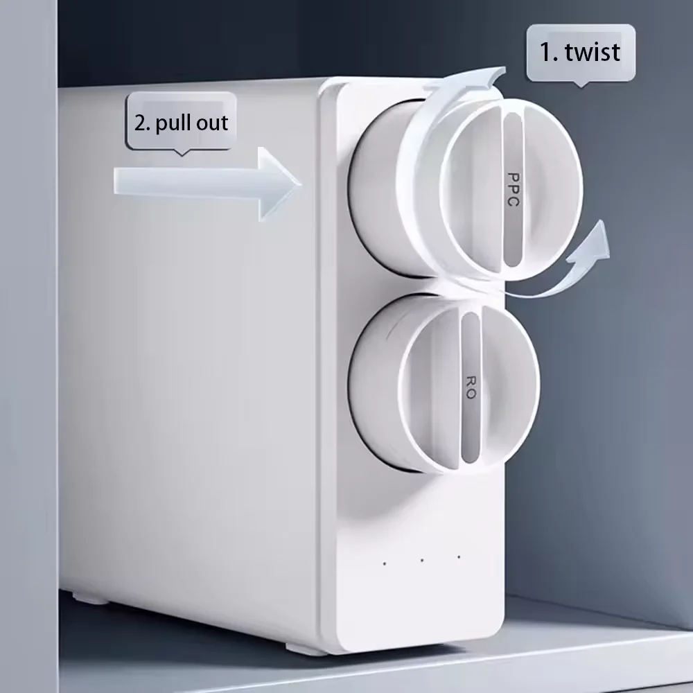 Osmosis for Household Hotel Self-Cleaning Under-Sink TS500 Electric Tankless RO Water Filter System 500GPD Reverse