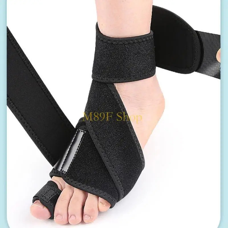 M89F Drop Foot Brace for Walking with Shoes Duals Forefoot Support Plates Adjustable