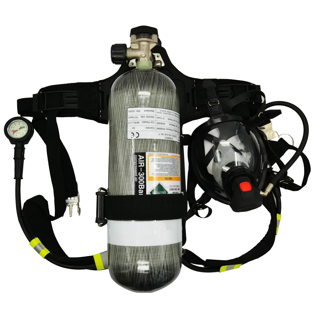 Self-contained breathing apparatus SCBA for firefighter