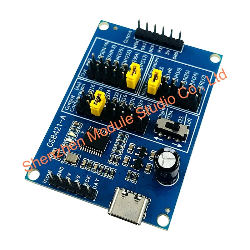 CS8421 I2S IIS Sample Rate Converter Board 3-Wire to 4-Wire with MCLK Master Slave Digital Audio Interface Board for DAC Audio view 6