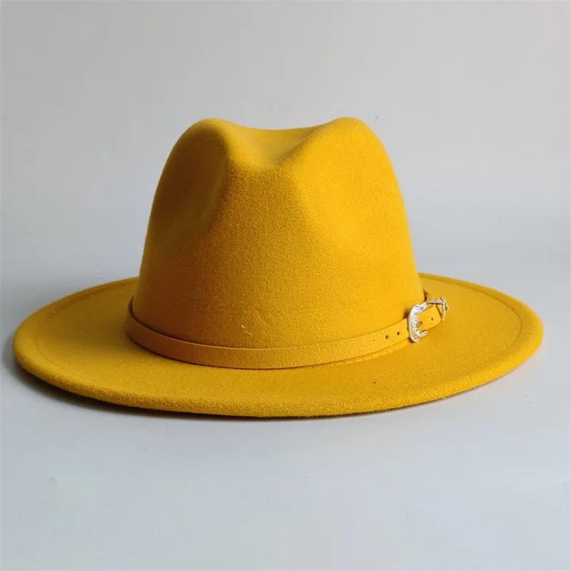 Ivory fedora hat new felt hat jazz hat fashion European and American hats men and women general hats шапка женская