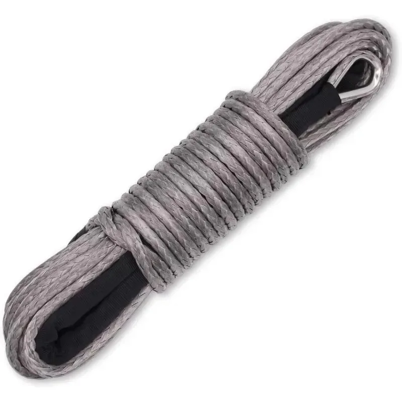 

Motorcycle Towing Rope Winch Line Car Accessories Truck Trailer Off Road 15M for 7700 Lbs 2.5T Load-bearing Synthetic Fiber