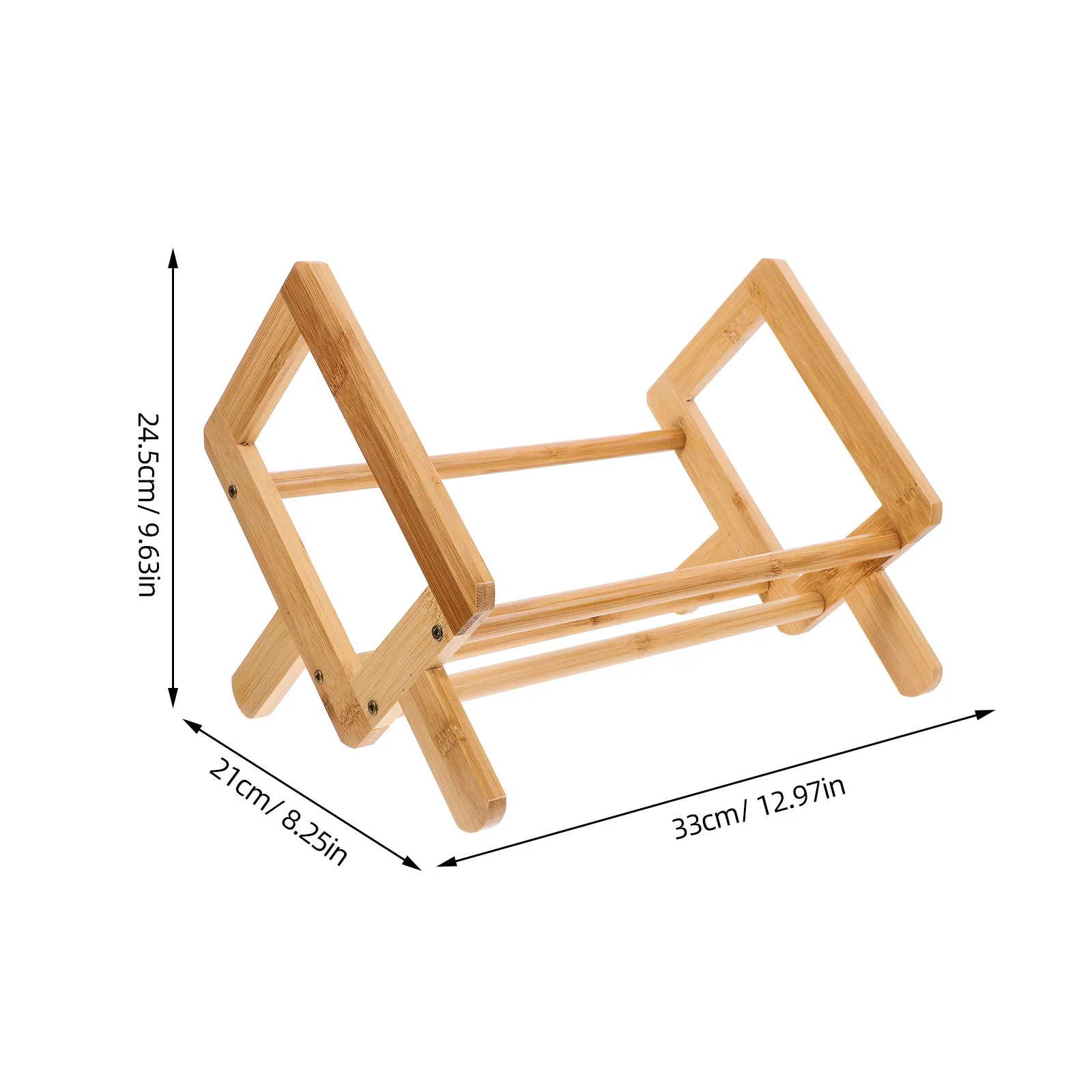 Compact Bamboo Book Stand for Desktop Use Reading Writing Cooking Multi-Purpose Document Holder Sturdy Non-Slip Surface Ideal