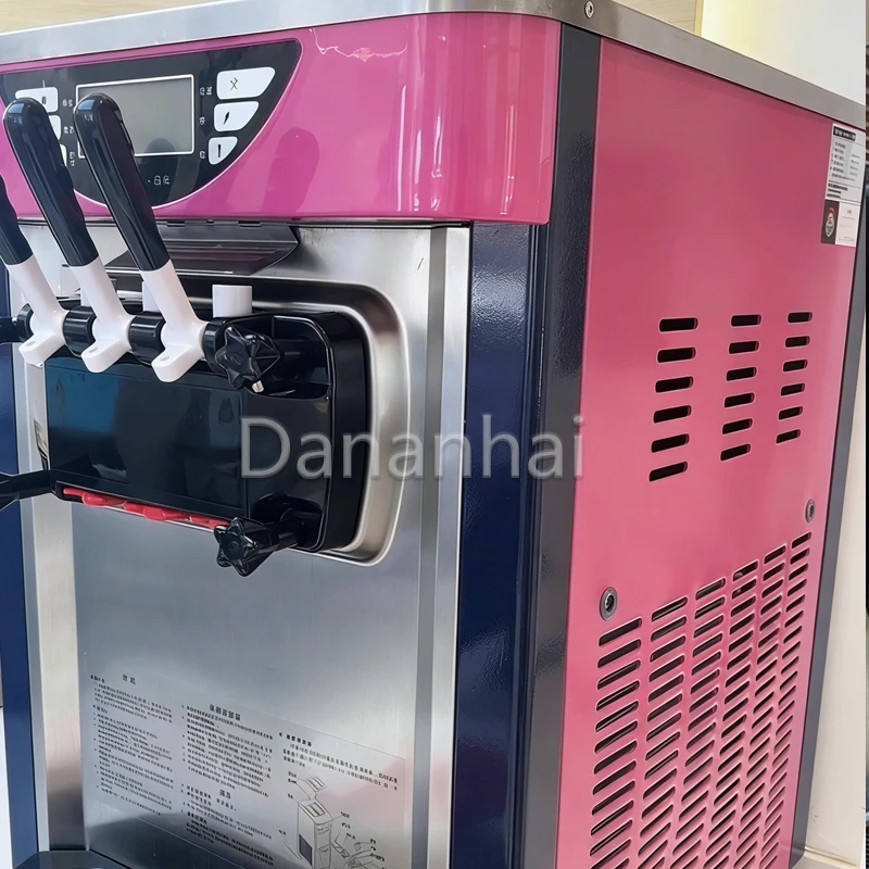 

Коммерческая настольная многофункциональная машина для приготовления мороженого, трехвкусовая машина для мягкого мороженого, для клубничного сандэ